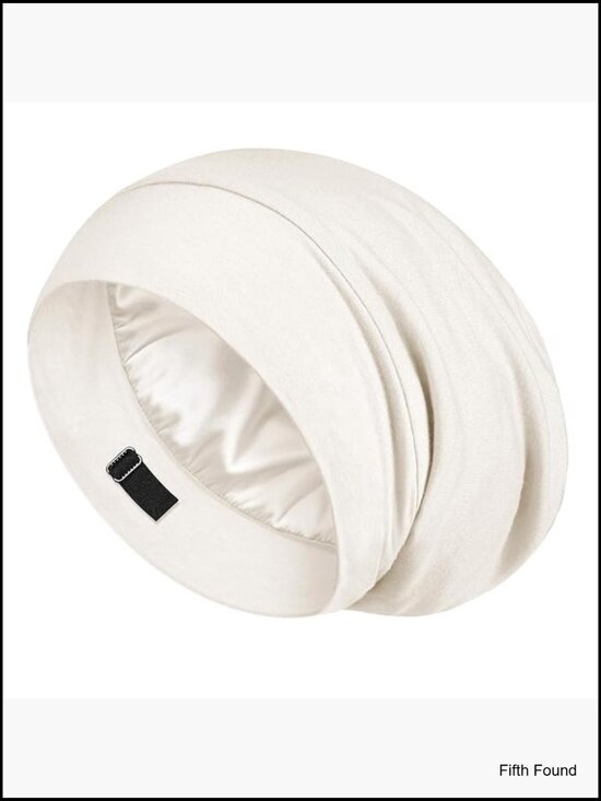 Mulberry Silk Sleep Cap Adjustable Strap Hair Protection Bonnet main image 5